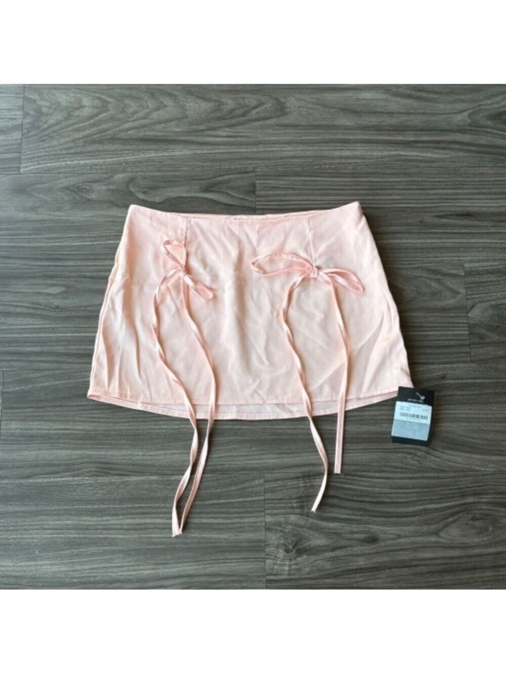 Storets Womens New Rosie Satin Pink Mini Skirt With Bow Details — image 2 of 8